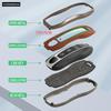 Zinc Alloy + Leather Car Key Case Cover Fob Holder For Porsche Cayenne Panamera 971 911 9YA Macan 718 Cayman Boxster 3 Remote