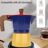 150ml Volume Italian Coffee Pot Aluminum Moka Pot Coffee Machine  Home Brewing