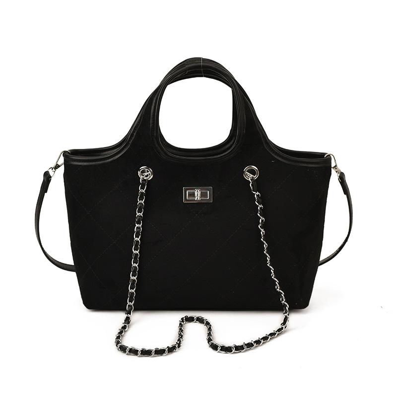 Large-capacity Commuter Tote Bag, Retro Suede Underarm Bag, Commuter Single-shoulder Handbag