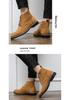 British Style Plus Size Mid-High Suede Men's Boots, Sizes 38-46, Autumn/Winter 2024 Fashion