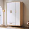 Nordic Retro Four-Door Bedroom Wardrobe