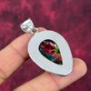 Ammolite Pendant Gemstone Handmade Jewelry, 925 Solid Sterling Silver Pendant, Gift For Wife Jewelry