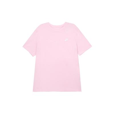 Besticktes Logo Strick Rundhals T-Shirt Herren Oberteile Rosa AR4999-665