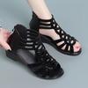 Fashion 2025 Women Sandals Wedges New Summer Comfortable Hollow Roman Sandals Elegant Low Heel Shoes for Women Fashion Zapatos De Mujer