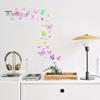 1 arkusz kolorowe naklejki ścienne z motylami samoprzylepny wodoodporny PVC zdejmowany salon dla dzieci dekoracja sypialni dla dziewczyn Wall Art naklejka