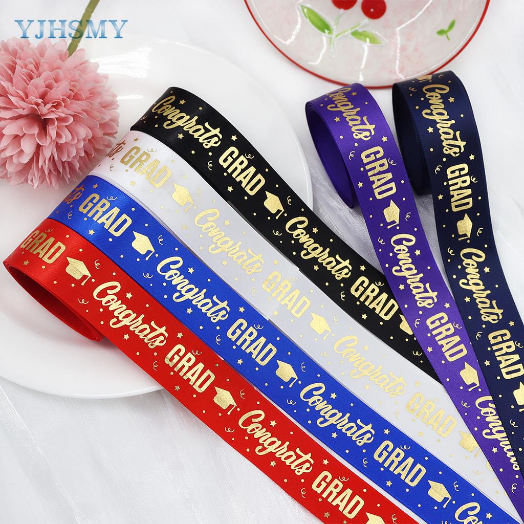 Ribbon Bronzing Congrats On Graduation Ribbons Congratulations Congrats Grad Decorative Ribbon Gift Wrapping