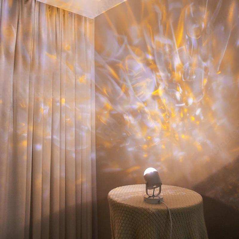 

Настольная лампа с одной головкой и водяной рябью с регулировкой на 180 градусов для украшения интерьера дома, спальни, гостиной, бара