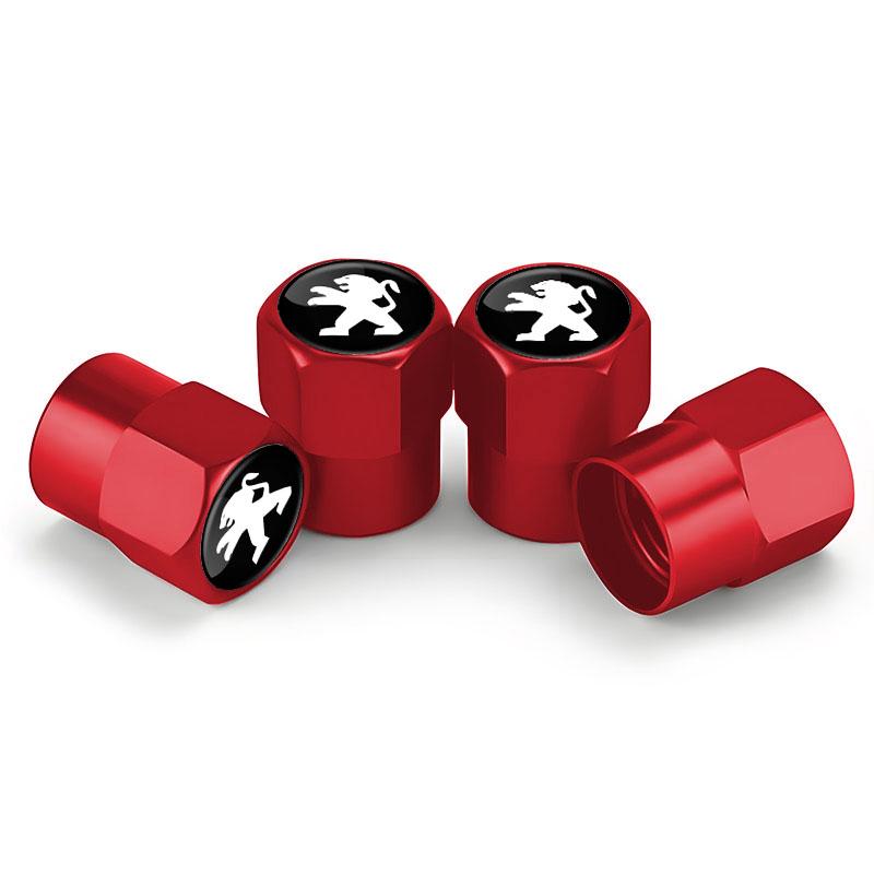 4Pcs Car Wheel Tire Valve Cap Logo Auto Styling Accessories For Peugeot x 5008 408 308 Landtrek 208 2008 3008 Rifter 508 301 108