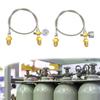 Furtun cu împletitură de oțel pentru gaz argon cu racord de 5/8 Conexiune ușoară Rezistență la presiune înaltă Furtun adaptor pentru transfer stație de umplere