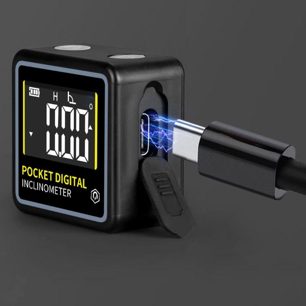 Waterproof Electronic Angle Protractor LCD Backlight Angle Finder Level Gauge Construction