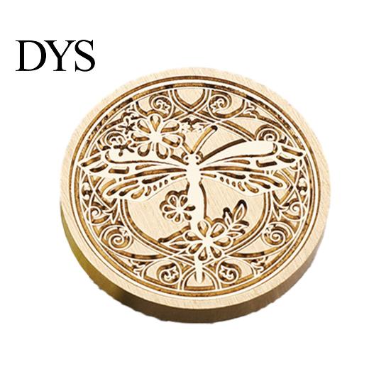 Metal Seal Heads for Scrapbooking Wax Sealing Copper Stamp Head, with Detailed Relief Texture, Round DIY Crafting Shaped Durable Brass Wedding