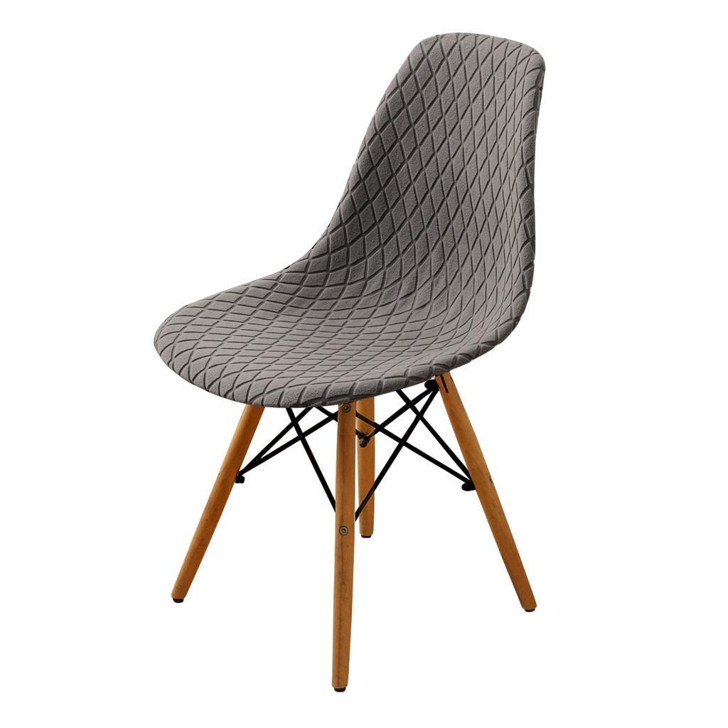 

Crossborder Plush Rhombic Patterned Shell Chair Cover Home Relaxing Chair Cover Gray Brown,08
