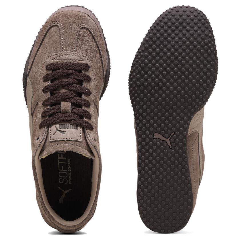 Puma Bella Ut Klasické Pohodlné Měkké Odolné Nízké Lifestyle Boty Dámské Tenisky Hnědé 404620-05