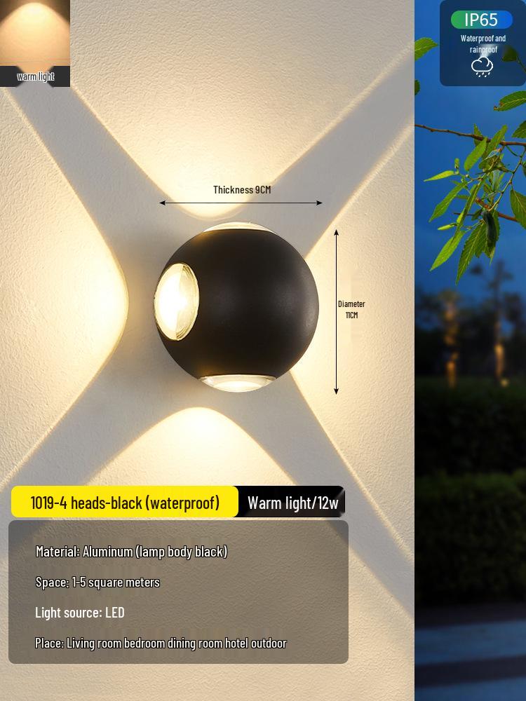 2025 Sleek LED Wall Lamp: Waterproof Bedside, Living Room, Outdoor & Entrance Decor