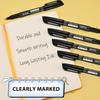 Coruscant Ultra Fine Point Permanent Markers, 12 Pack Extra Fine Tip 0.4 Mm Black Marker, Quick-Drying, Waterproof, Fade-Resistant, Ideal for Home,