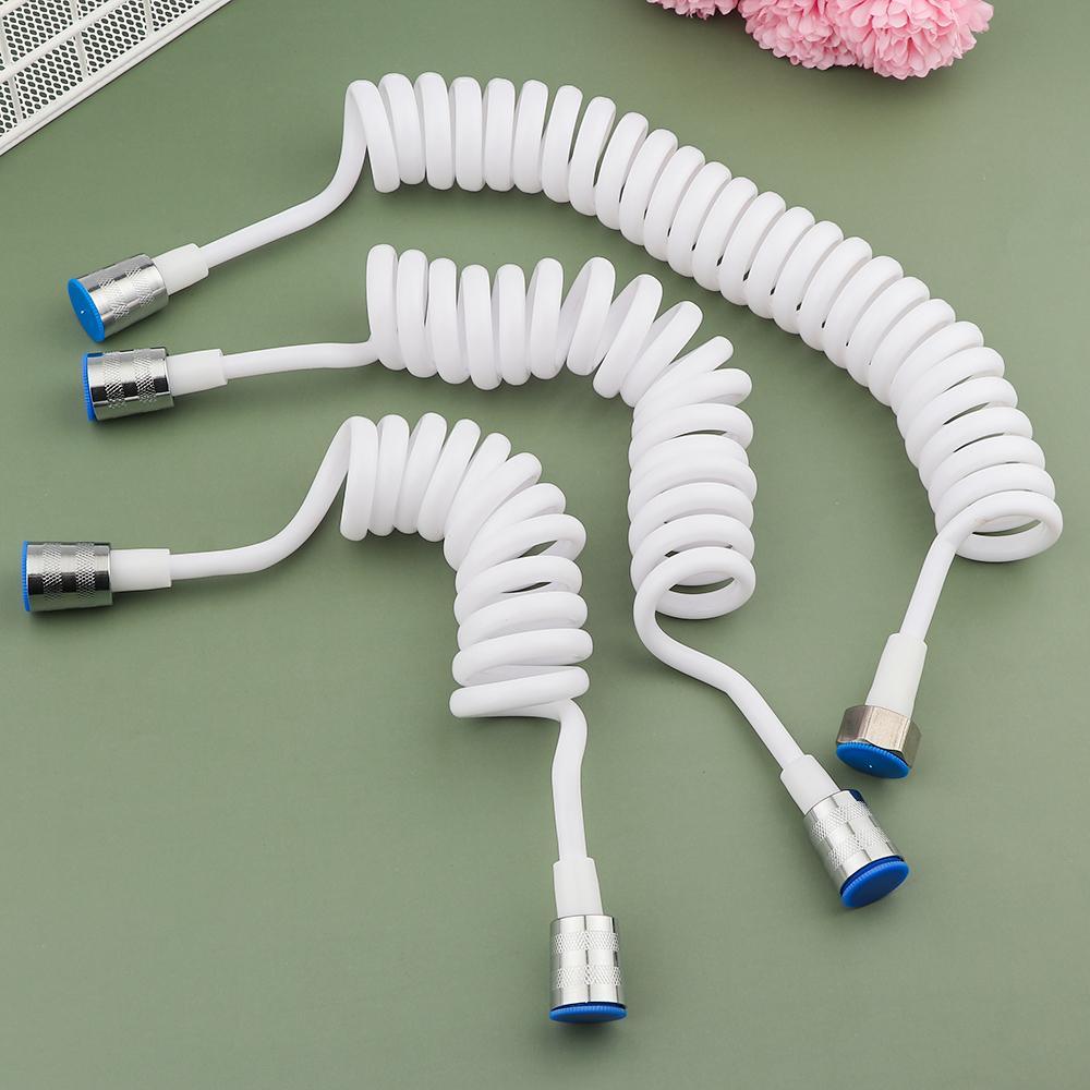 Flexible Anti-wrap Toilet Bidet Water Plumbing Spring Shower Hose Bath Sprayer Connect Pipe