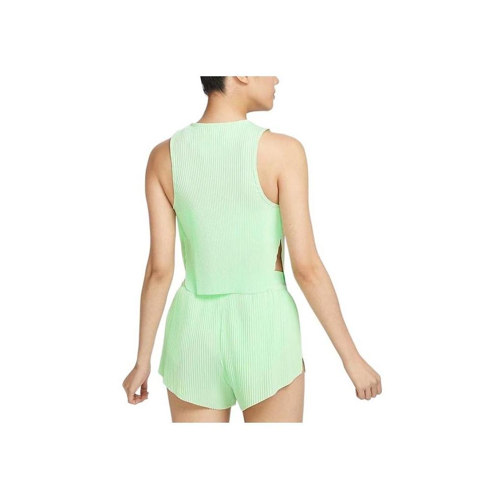 Nike Sports Casual Sleeveless Vest Women Tops Steam-Green Black FN2714-376