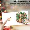 6PCS Xmas Atmosphere DIY Diamond Art Greeting Cards Congratulations Cards