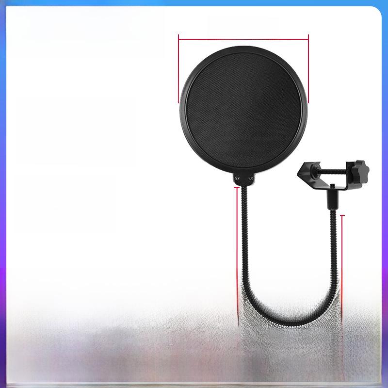 Double-Layer Windproof Metal Spray Cover for Outdoor Broadcasting Microphone