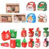 Boîtes Cadeaux en Papier Joyeux Noël Biscuits de Noël Boîte d'Emballage Bonbons Sac à Friandises Décorations Fête Noël Nouvel An pour Cadeaux Enfants noel