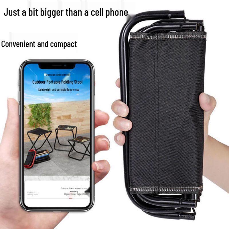 Tragbarer Ultraleichter Faltbarer Campinghocker für Angeln, Reisen und den Außenbereich