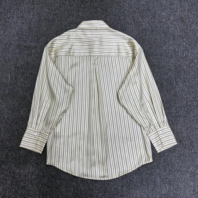 Su Mei Hui Women's Striped Satin Shirt - Spring/Summer 2026 Collection, TOT Style Commute Long Sleeve Top