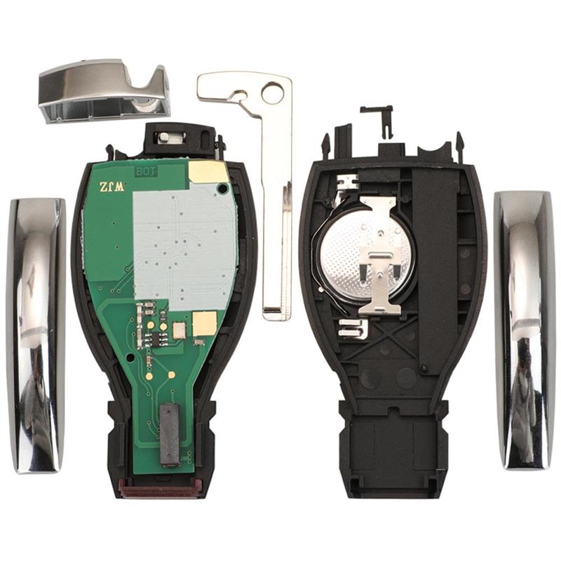 1PCS No logo 2/3/4 Buttons Remote Smart Car Key 433MHz BGA Style for MB Mercedes BENZ C E S Supports Original NEC BGA F