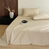 Simple Style Solid Color Washed Cotton Bed Sheet - Pure Cotton, Yarn-Dyed, Single Piece for Dormitory Use