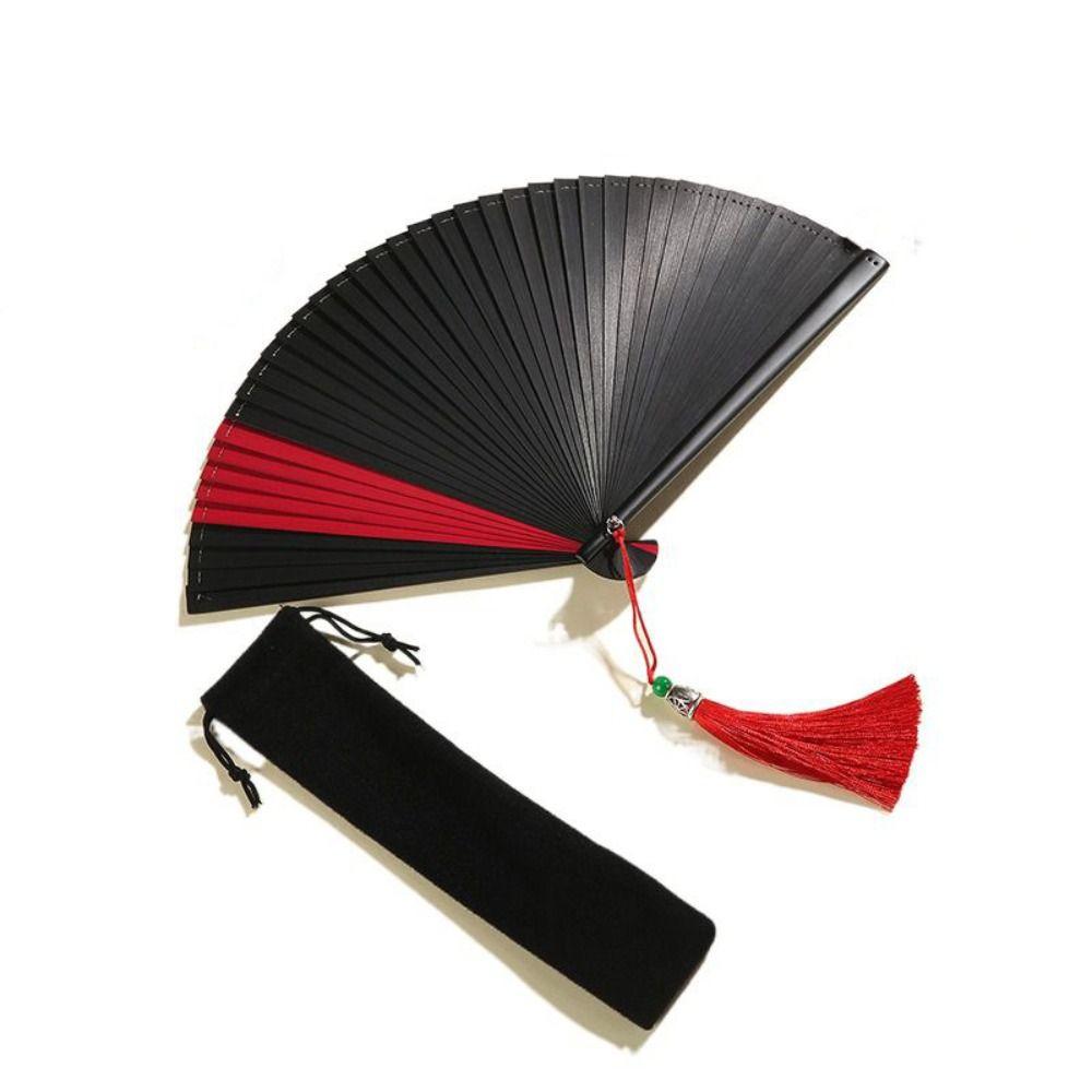 Bamboo Small Handmade Compact Folding Portable Kimono Fan Dance Fan Bamboo Fan Ornament