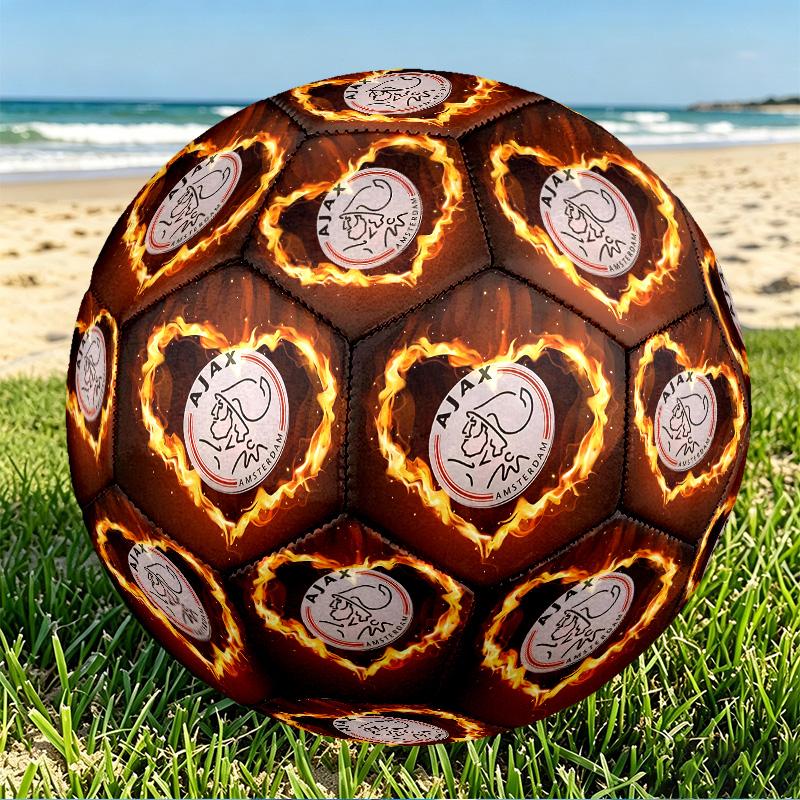 Ajax Print Size 5 Soccer Ball, PU Wear Resistant Football for Match Training and Daily Practice, Birthday Gift for Soccer Fans