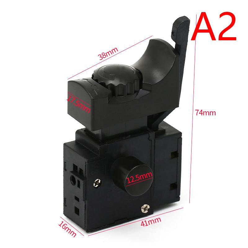 AC 12V/50A Nastavitelná regulace otáček Spoušťový spínač elektrické vrtačky s aretací Napájecí ruční vrtačka Spoušťové spínače Elektrické nářadí