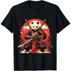 WqLqW Japanese Art Panda Ninja Ukiyo-e Anime Style Samurai Panda T-Shirt