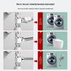 CVBAB Brass 1-in-2-out Toilet T-Adapter Diverter