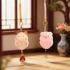 Cartoon Cute Piggy Pendant Beads: Resin Crystal Backpack & Car Decor Blind Box