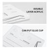 Grafted Eyelash Extension Holder Acrylic Pallet Magnetic Suction Scale Plate Tweezer Holder Eyelash Extension Storage Organizer