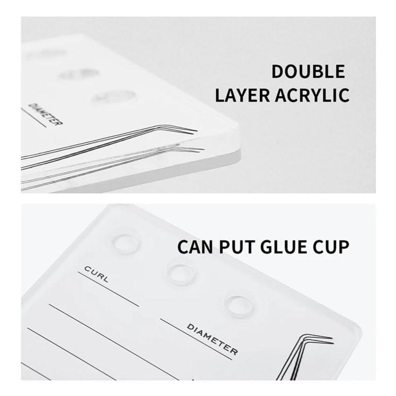 Grafted Eyelash Extension Holder Acrylic Pallet Magnetic Suction Scale Plate Tweezer Holder Eyelash Extension Storage Organizer