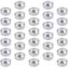EXCEART 200pcs Aluminum Tea Light Tins for Candle Making Supplies Empty Case for DIY Scented Candles Lightweight for Crafts Silver