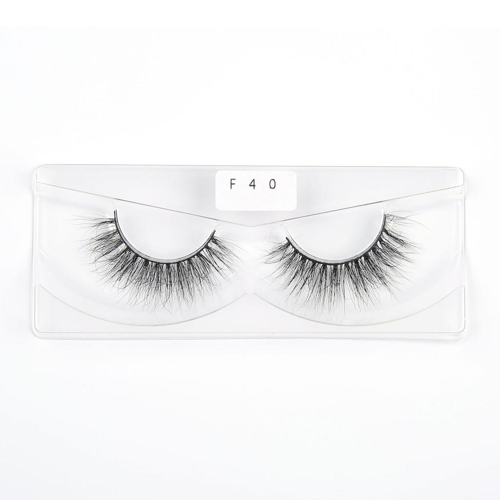 16 -20mm Mink Eyelashes Thick Nude European And American False Eyelashes 3d Stereo Eyelashes
