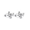 S925 Silber Funkelnde Herbarium Cluster Ohrstecker für Frauen Geburtstagsgeschenke Trendiger Schmuck