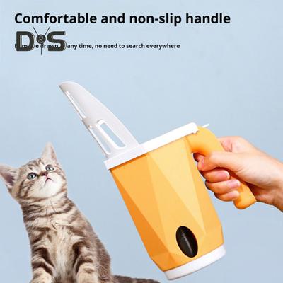 Katzenstreuschaufel mit Abfallbehälter, ergonomischer Griff, Katzenstreuschaufel, tragbare Kotschaufel, Katzenstreusieb mit Abfallspender