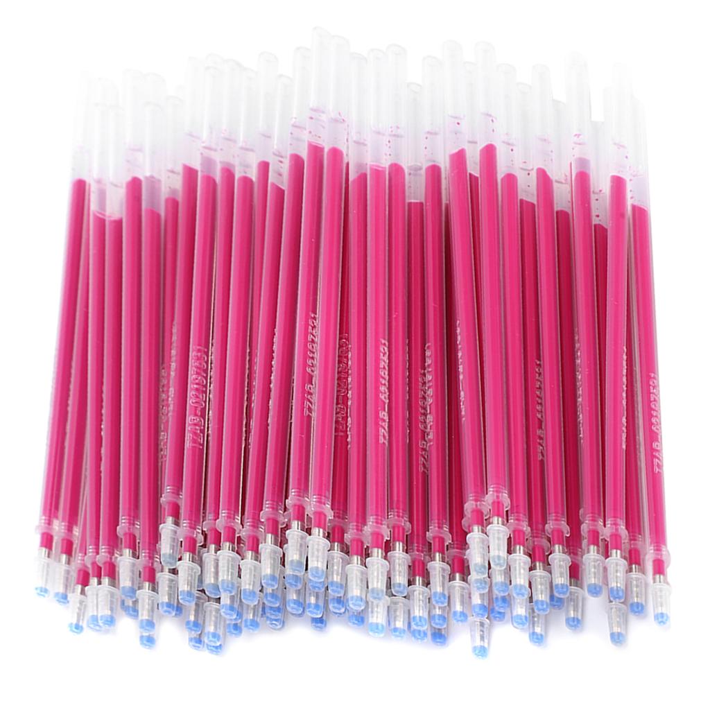 100pcs Red High Temperature Disappearing Pen Refill Heat Erasable Marker Tailoring Tool Accessory