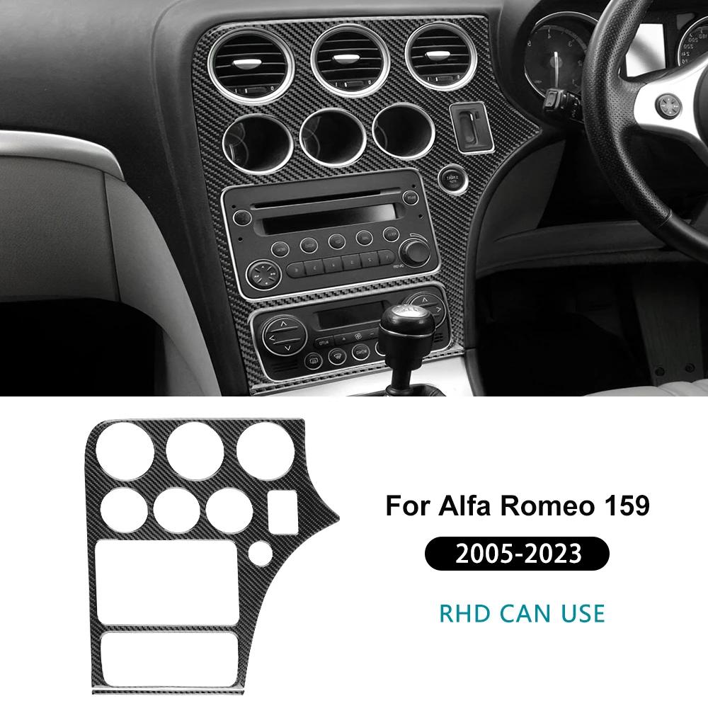 Real Soft Carbon Fiber Sticker For Alfa Romeo 159 2005-2018 2019 2020 2025 2025 2025 LHD RHD Car Center Console Panel Frame Trim