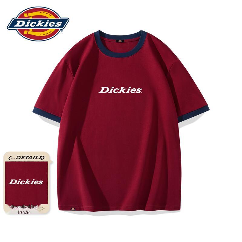

Dickies Combed Cotton Color-Block Short Sleeve T-Shirt M