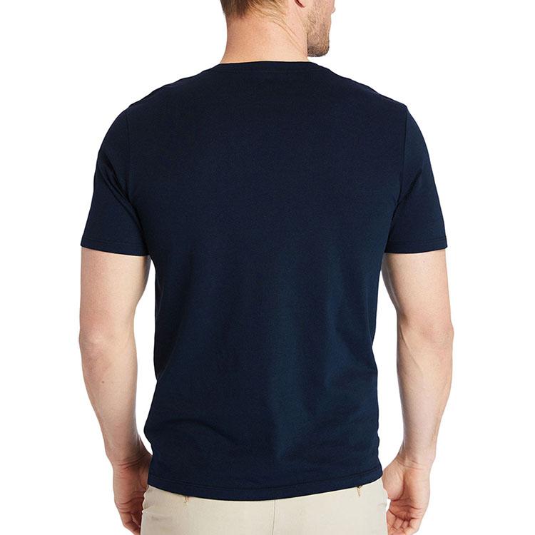 Timberland Casual Embroidered Logo Solid Color Round Neck Short Sleeve T-Shirt Men T-Shirts Deep-Sapphire-Blue A2ER7-433