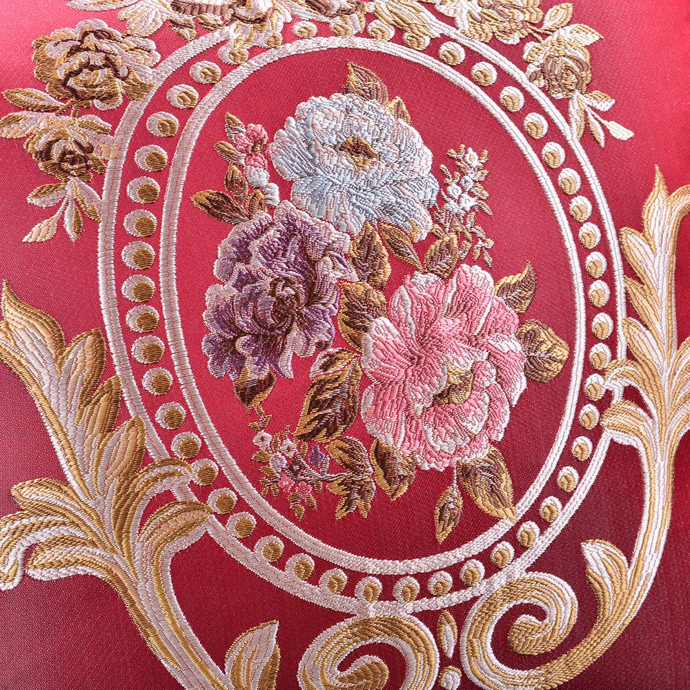 Car Lumbar Pillow Cover European-style Jacquard Classic Sofa Pillow Cover Home Office Nap Cushion