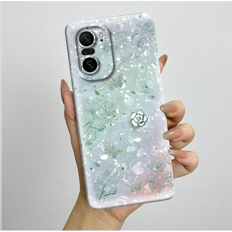 For Xiaomi Poco F3 Phone Case Fashion Aesthetic Style Soft Liquid Silicone Shockproof Protectiv Back Covers Anti Slip Fundas Bag