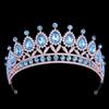 Baroque Crystal Crown Tiara Headband For Women Rhinestone Prom Diadem Crown Bridal Wedding Hair Accessories Jewelry Crown Tiara