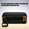 Durability EVA Carrying Case For Bluetooth-Compatible Speaker C, Hard Shell Protective Cover With Mesh Pocket, For Outdoor Use
