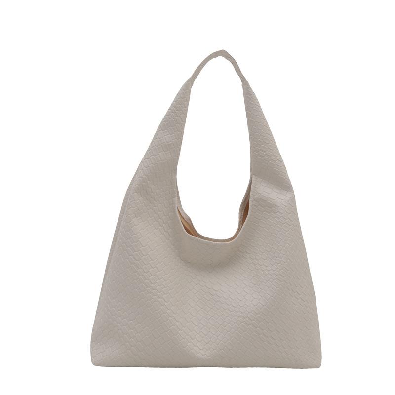 

Premium sense large capacity underarm bag women s 2025 new autumn and winter fashion shoulder bag retro commuter tote bag белый