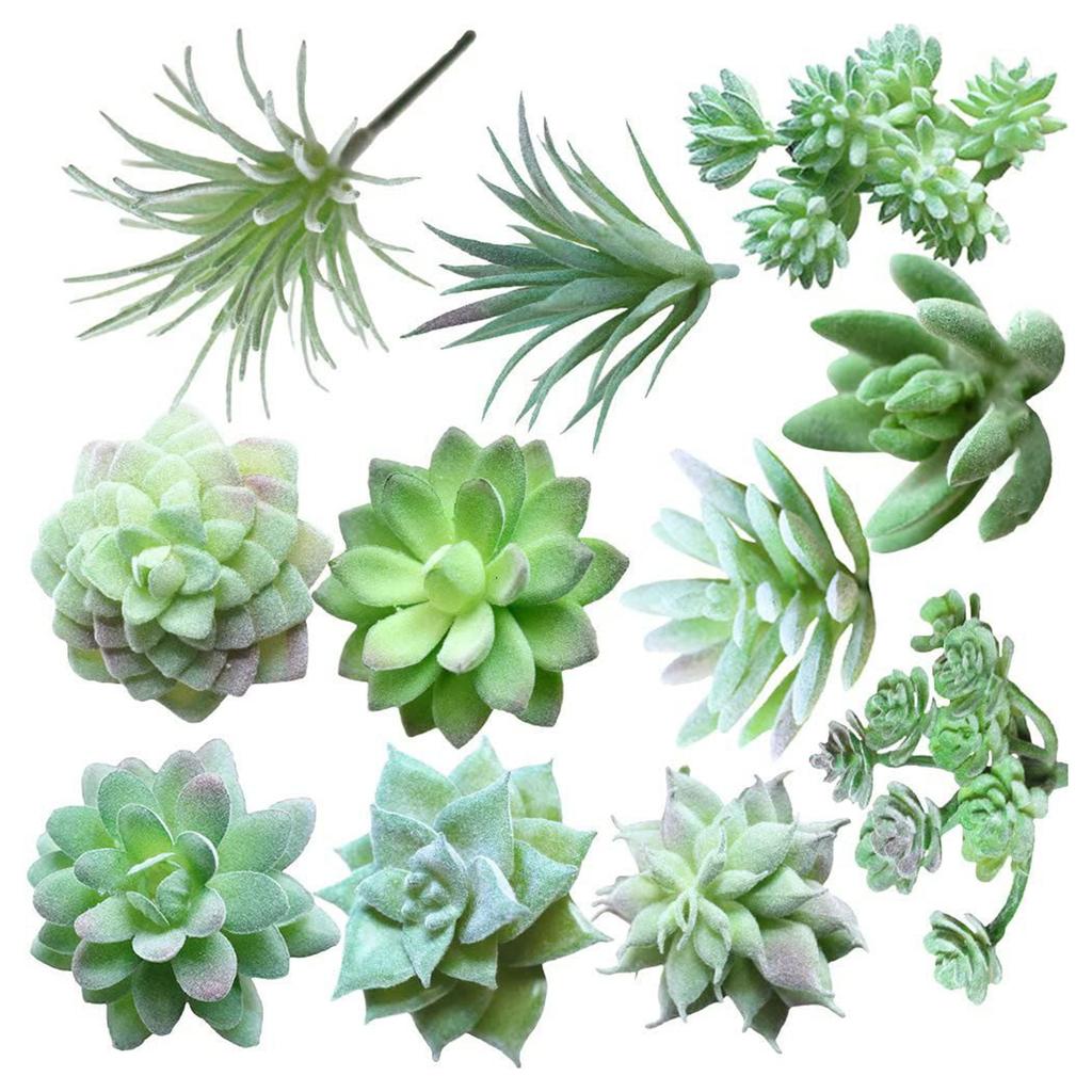 Realistic Artificial Potted Plant Arrangement 11Pieces Miniature Artificial Potted Plant For Indoor and Outdoor Use